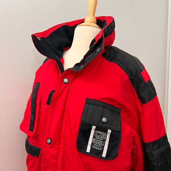 CB Sports Vintage Red Ski Jacket Jacket Coat Assault Celtech Sz L - Picture 2 of 14